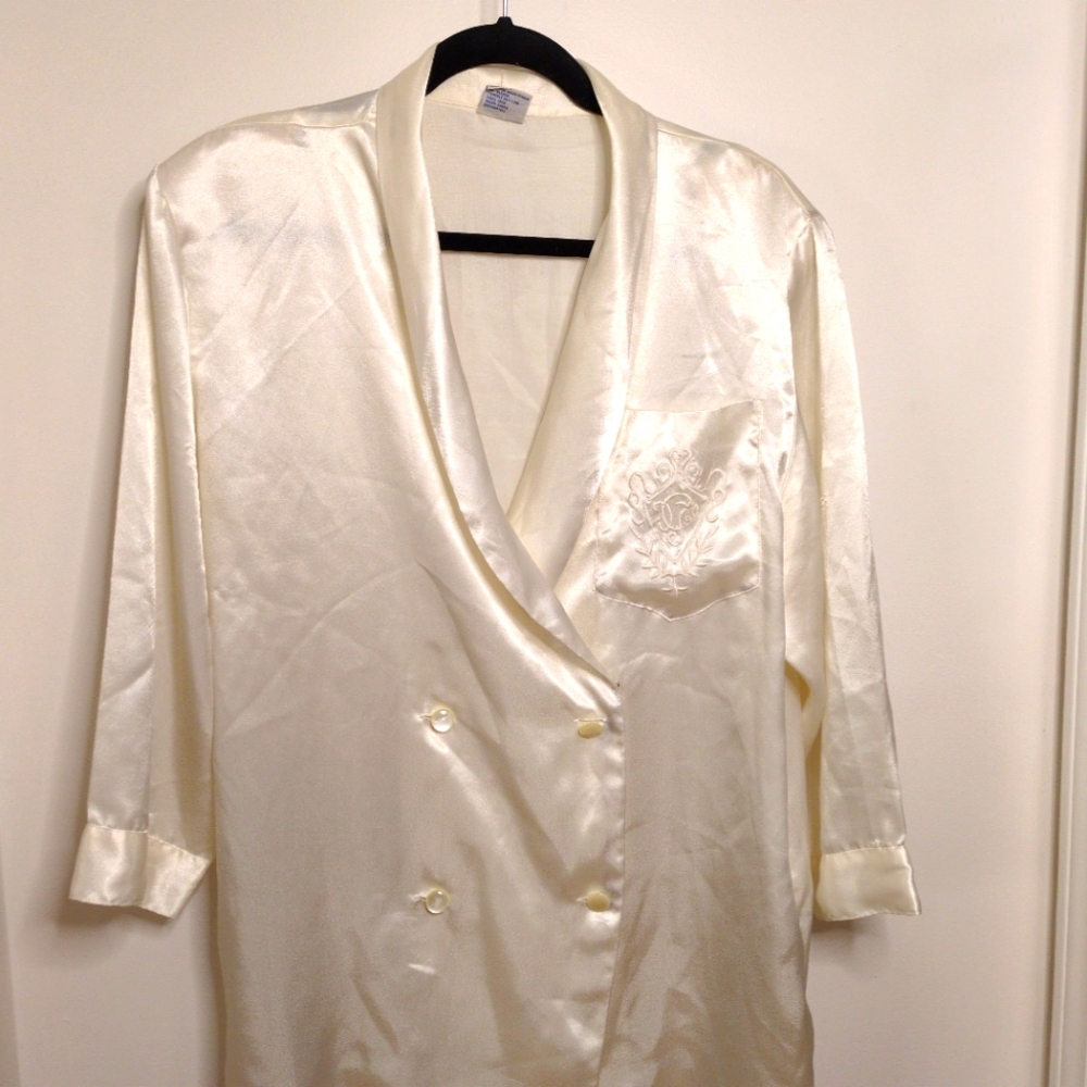 VTG 80s Double Breasted Lingerie Top